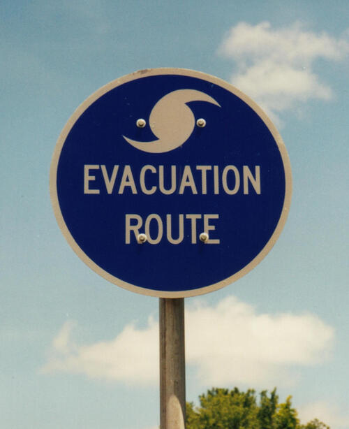 hurricane evacuation route